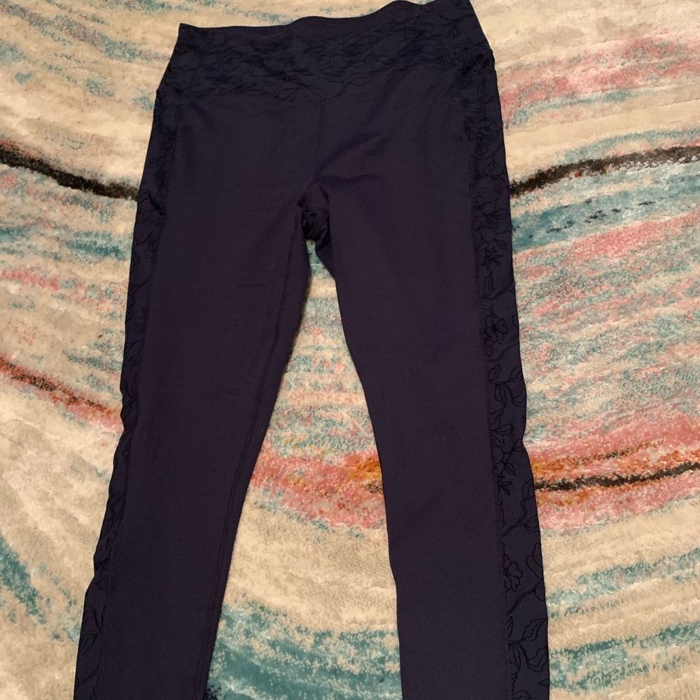 Sketchers Floral Print Navy Blue Leggings